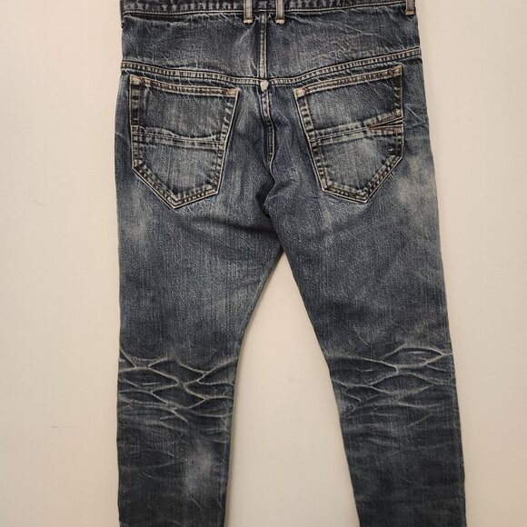 Snake & Dagger Japan 3D‎ Artist Rock Viper Selvedge Denim Jeans 33x34 Distressed - Picture 2 of 16